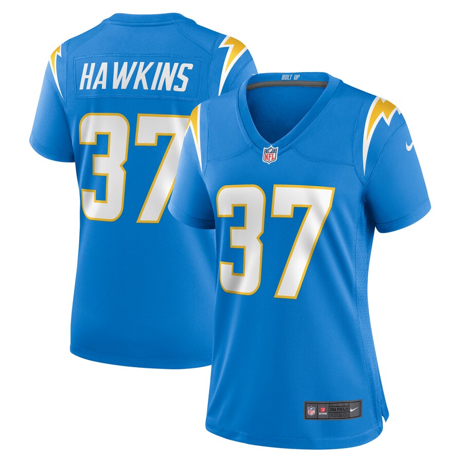 Women's Los Angeles Chargers Jaylinn Hawkins Nike  Powder Blue  Game Jersey - ujerseystore