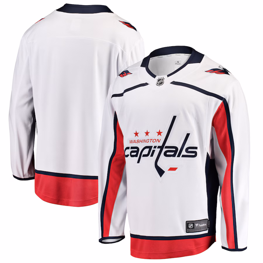 Men's Washington Capitals Fanatics White Breakaway Away Jersey - ujerseystore