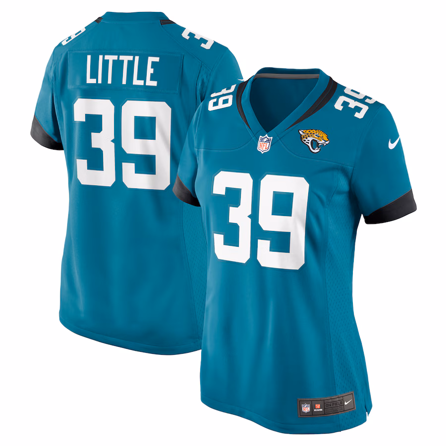 Women's Jacksonville Jaguars Cam Little Nike Teal Game Jersey - ujerseystore
