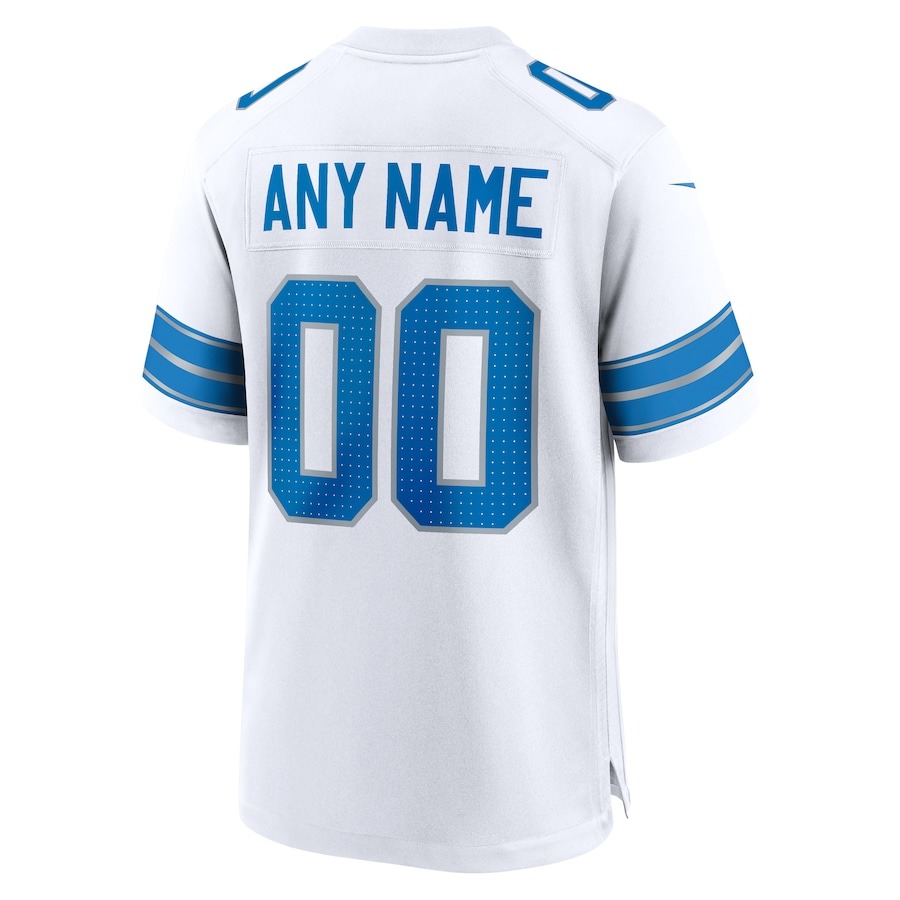 Men's Detroit Lions  Nike White Custom Game Jersey - ujerseystore