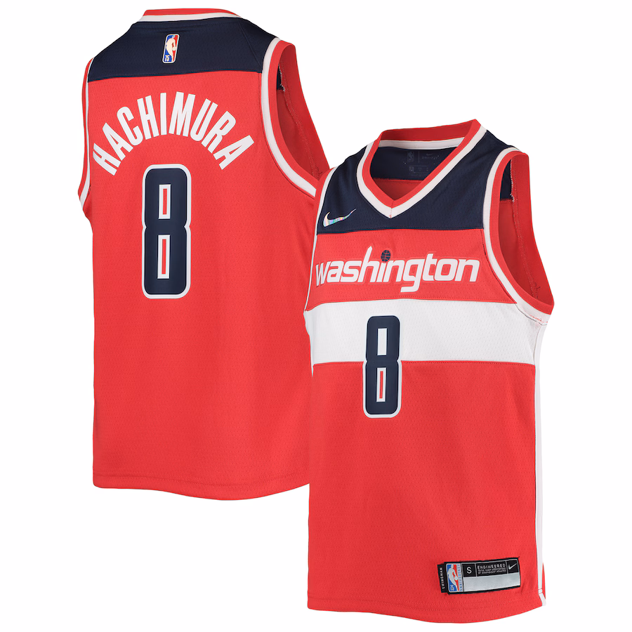 Youth Washington Wizards Rui Hachimura Nike Red 2021/22 Diamond Swingman Jersey - Icon Edition - ujerseystore