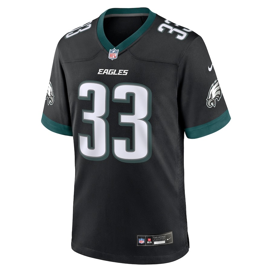 Men's Philadelphia Eagles Cooper DeJean Nike Black 2024 NFL Draft Alternate Player Game Jersey - ujerseystore