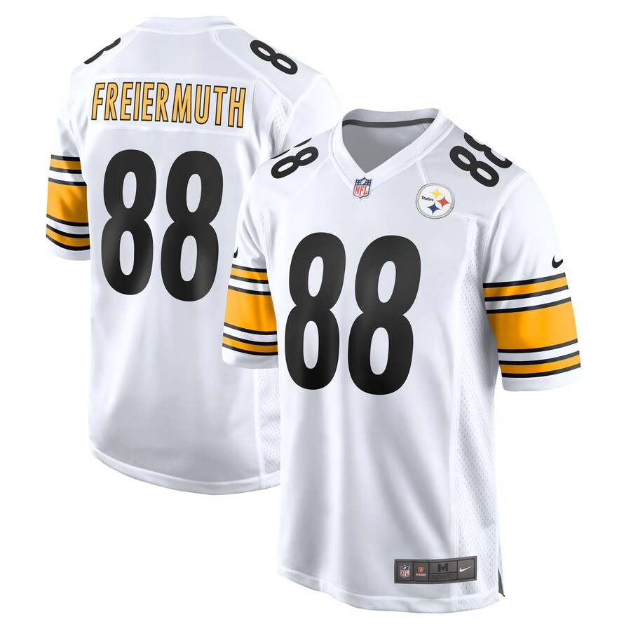 Men's Pittsburgh Steelers Pat Freiermuth Nike White Game Player Jersey - ujerseystore