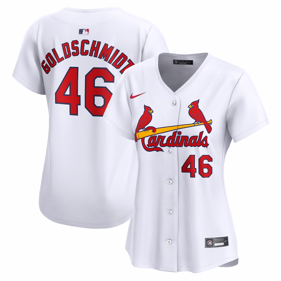 Women's St. Louis Cardinals Paul Goldschmidt Nike White Home Limited Player Jersey - ujerseystore