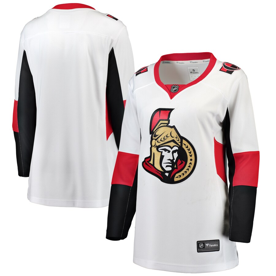 Women's Ottawa Senators Fanatics Branded White Away Breakaway Jersey - ujerseystore