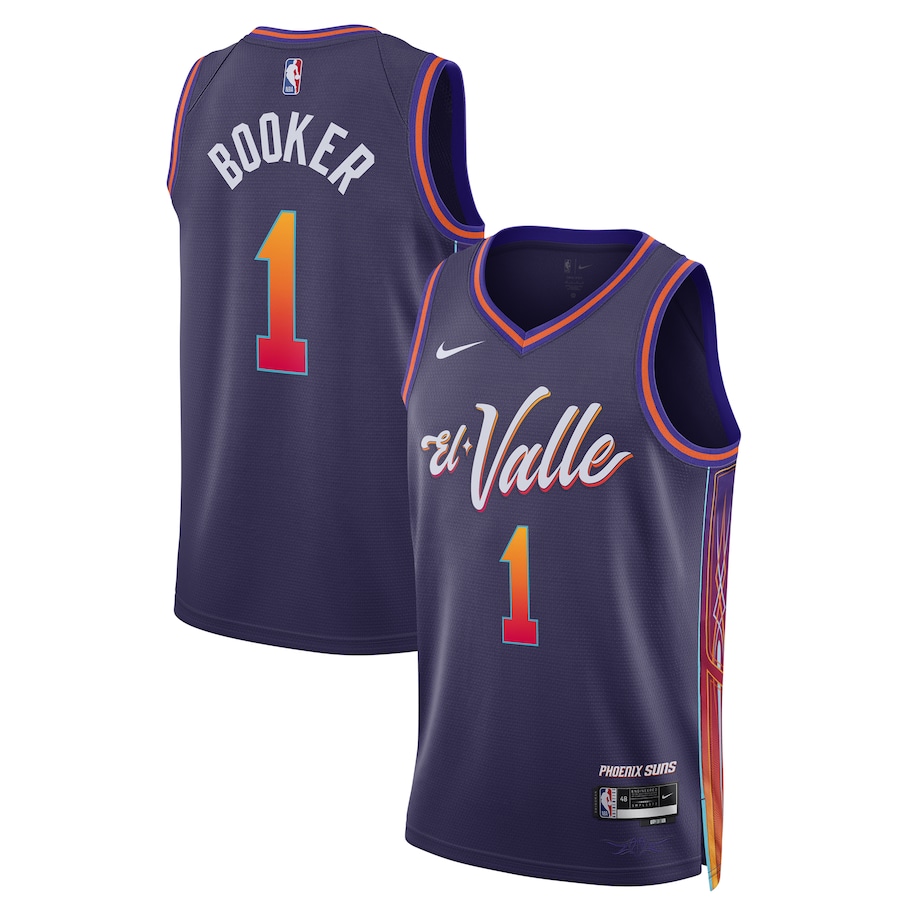 Unisex Phoenix Suns Devin Booker Nike Purple 2023/24 Swingman Jersey - City Edition - ujerseystore