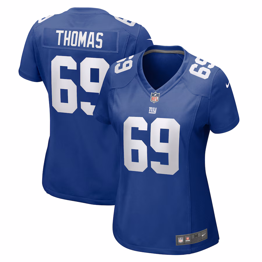Women's New York Giants Jaylon Thomas Nike  Royal Team Game Jersey - ujerseystore
