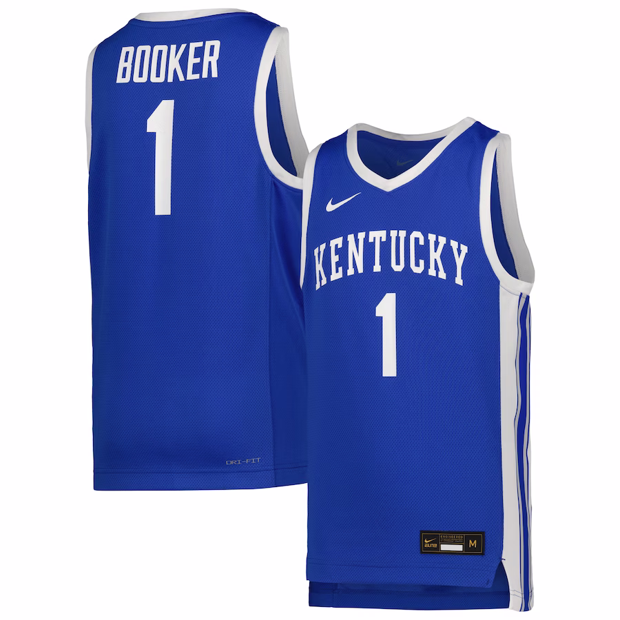 #1 Kentucky Wildcats Nike Youth Icon Replica Basketball Jersey - Royal - ujerseystore