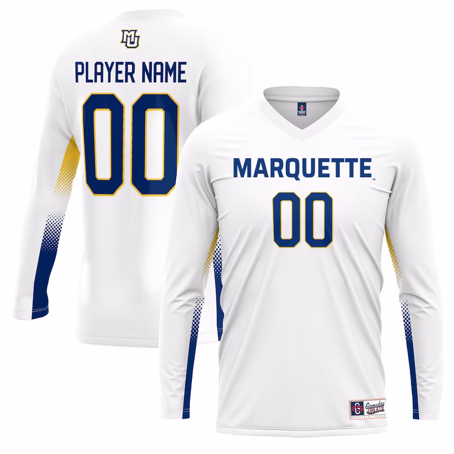 Marquette Golden Eagles GameDay Greats Youth NIL Lightweight Volleyball Jersey - White - ujerseystore