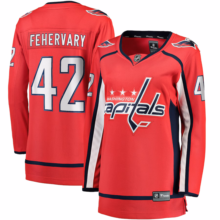 Women's Washington Capitals Martin Fehervary Fanatics Red Home Breakaway Player Jersey - ujerseystore