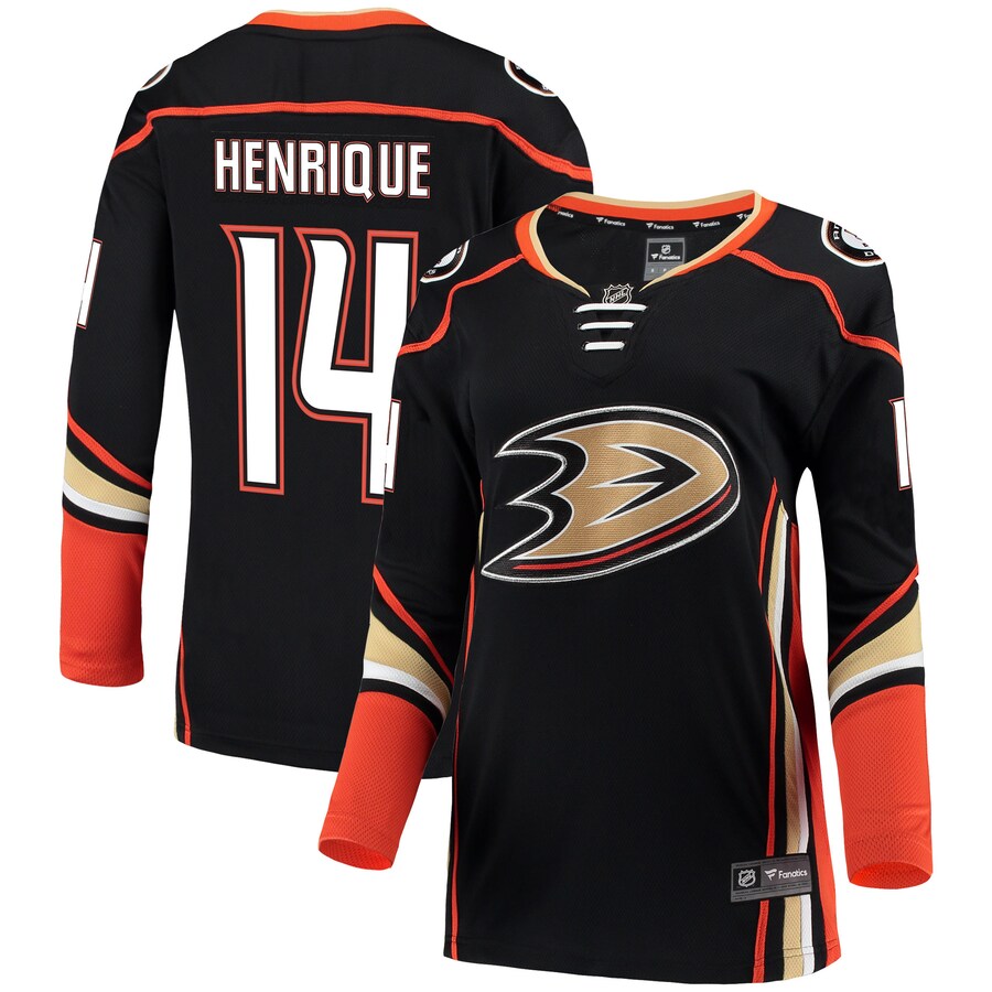 Women's Anaheim Ducks Adam Henrique Fanatics Branded Black Breakaway Jersey - ujerseystore