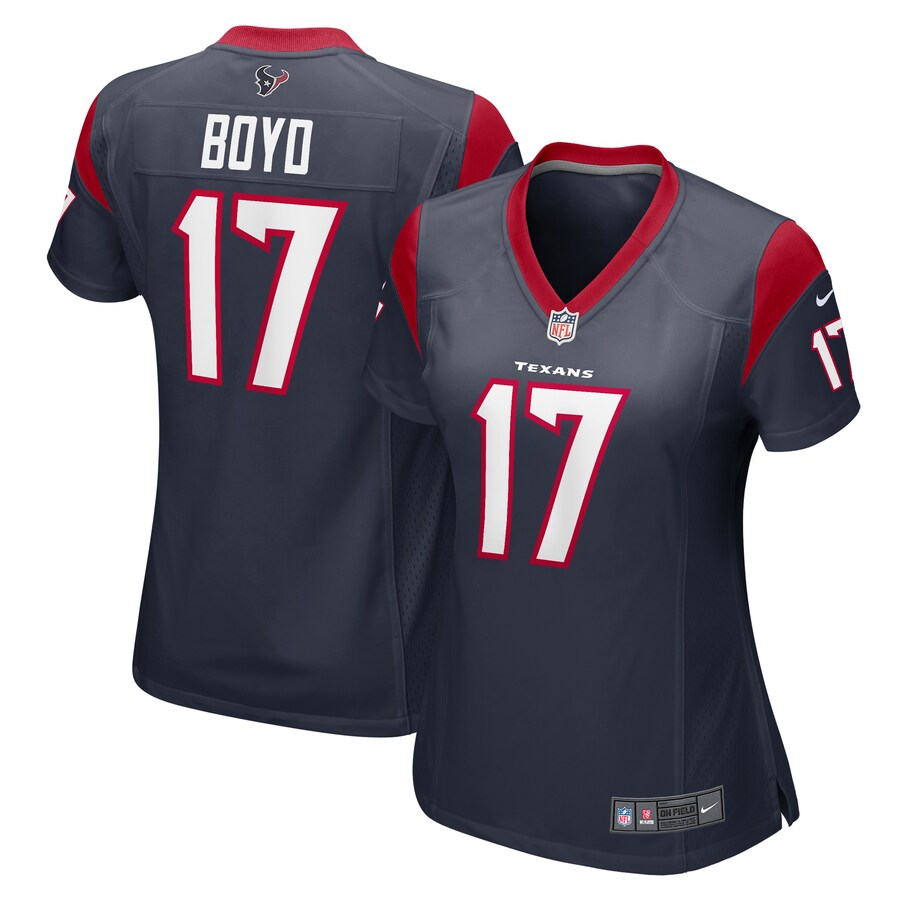 Women's Houston Texans Kris Boyd Nike  Navy  Game Jersey - ujerseystore