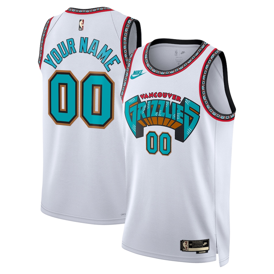 Unisex Adult Memphis Grizzlies Nike White Swingman Custom Jersey - Classic Edition - ujerseystore