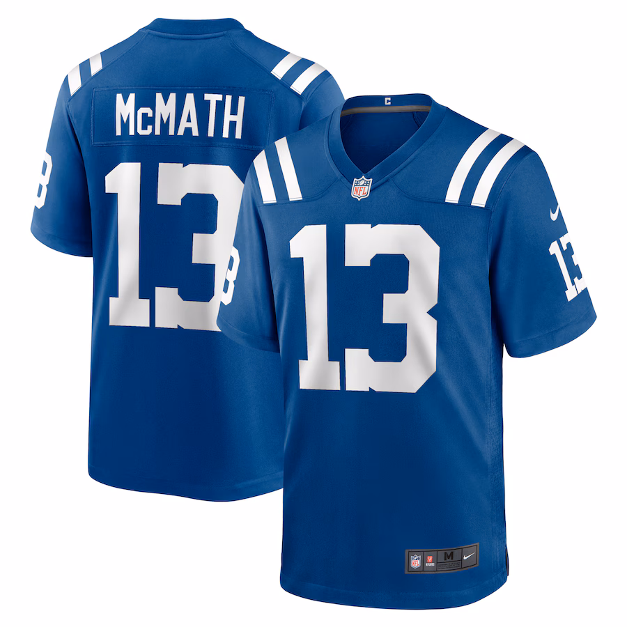 Men's Indianapolis Colts Racey McMath Nike  Royal Team Game Jersey - ujerseystore
