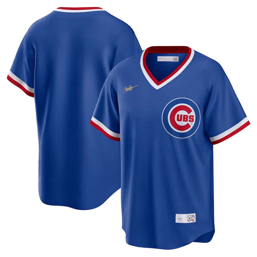 Men's Chicago Cubs Nike Royal Road Cooperstown Collection Team Jersey - ujerseystore