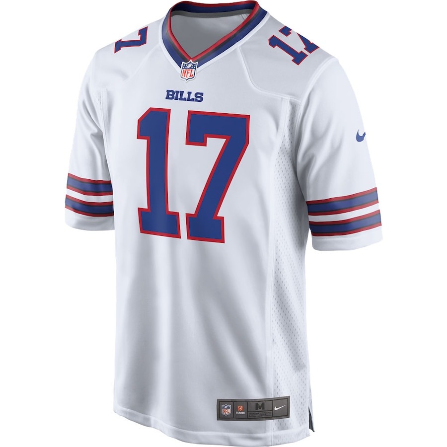 Men's Buffalo Bills Josh Allen Nike White Game Player Jersey - ujerseystore