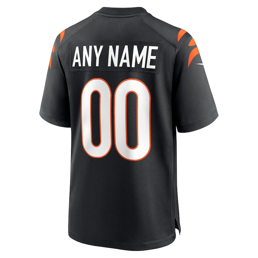 Men's Cincinnati Bengals Nike Black Game Custom Jersey - ujerseystore