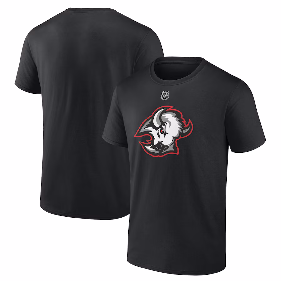 Men's Buffalo Sabres Black Alternate Logo T-Shirt - ujerseystore