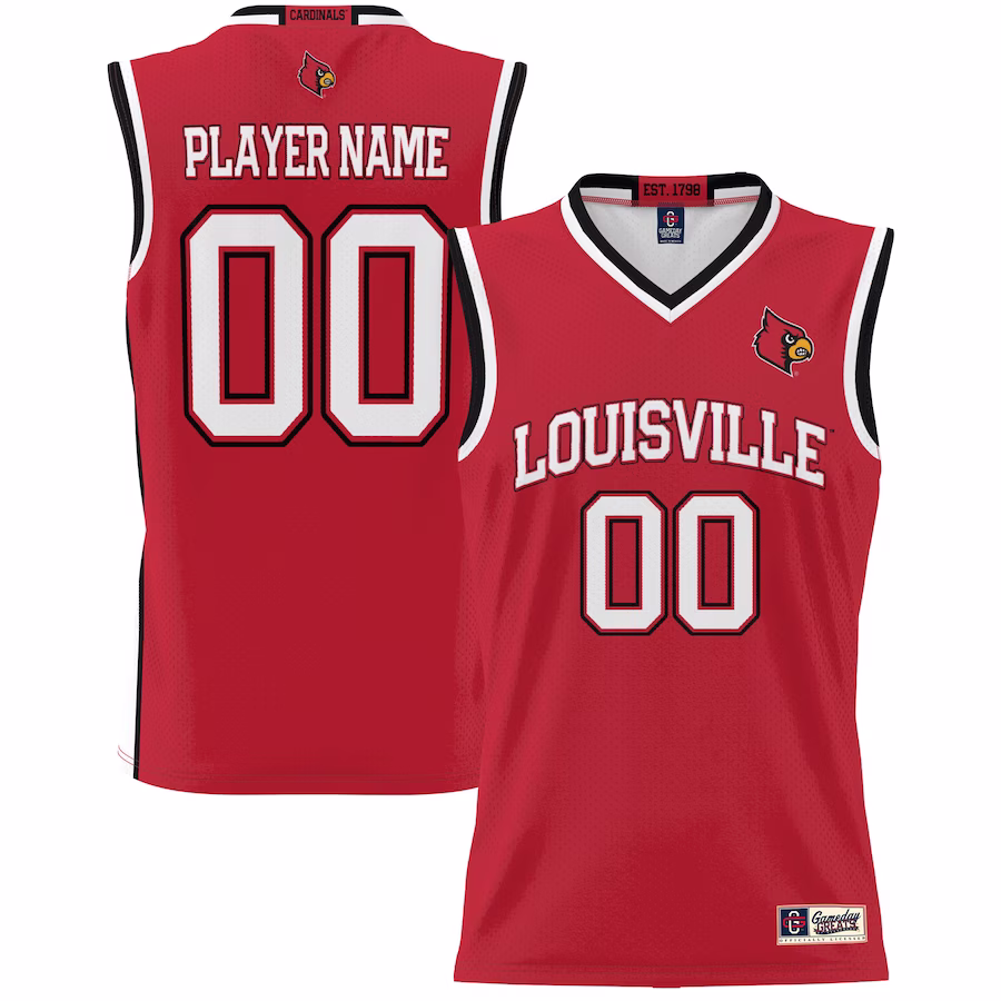 Louisville Cardinals GameDay Greats Unisex  Lightweight NIL Pick-A-Player Basketball Jersey - Red - ujerseystore
