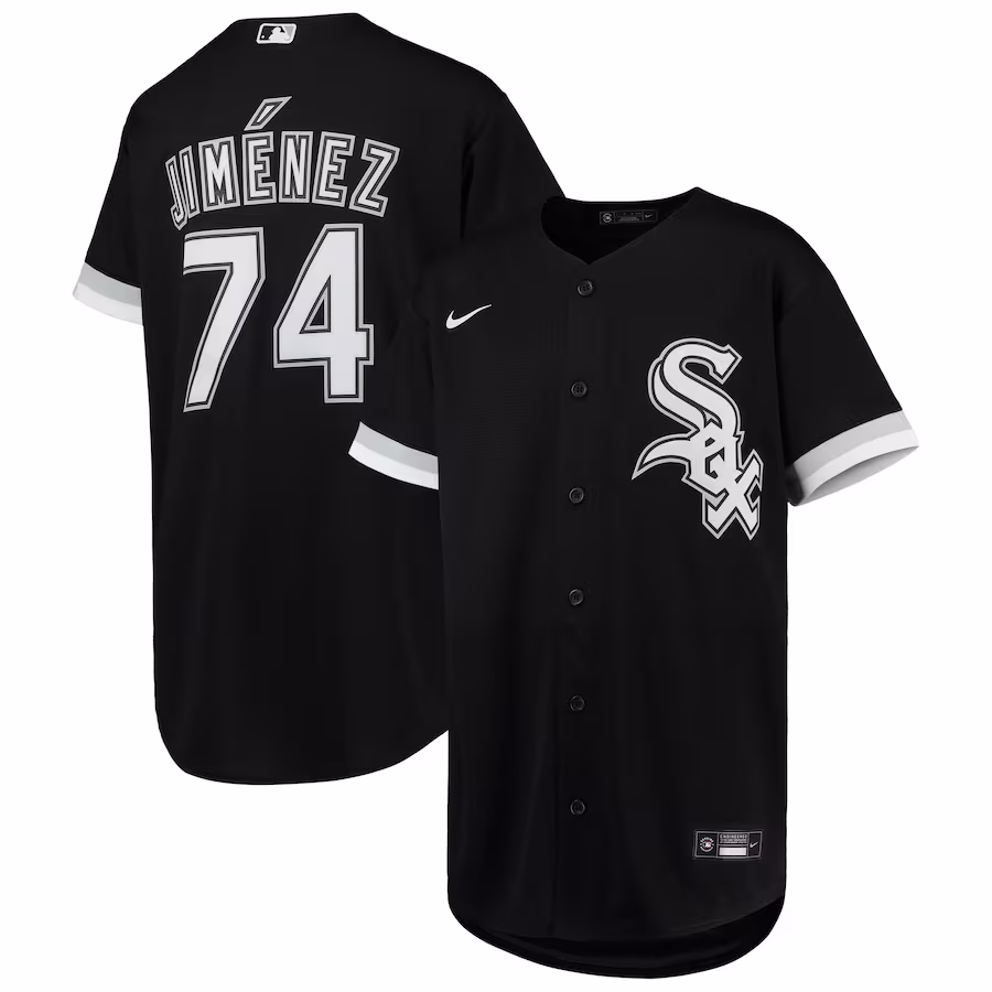 Youth Chicago White Sox Eloy Jimenez Nike Black Alternate Replica Player Jersey - ujerseystore