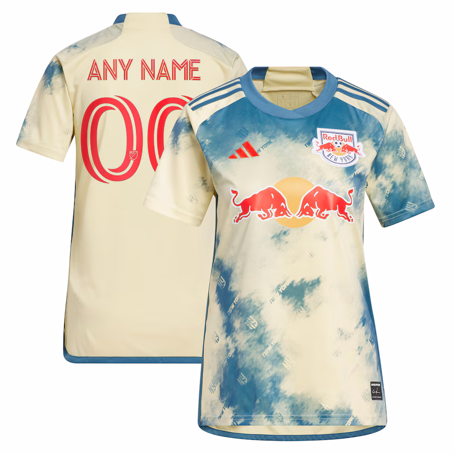 Women's New York Red Bulls adidas Yellow 2023 Daniel Patrick Kit Replica Custom Jersey - ujerseystore