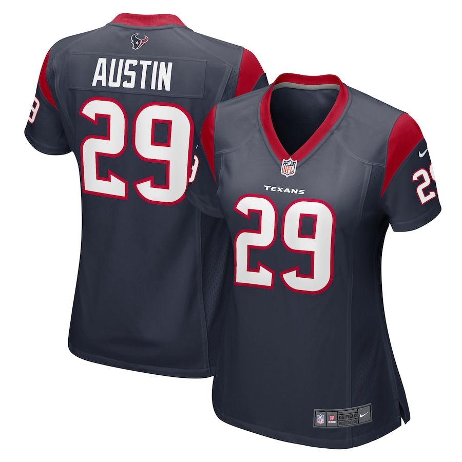 Women's Houston Texans Alex Austin Nike  Navy Team Game Jersey - ujerseystore