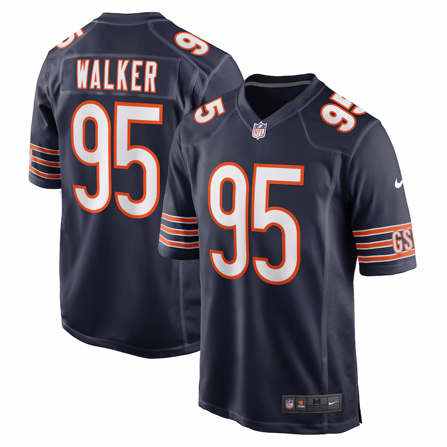 Men's Chicago Bears P.J. Walker Nike Navy Game Player Jersey - ujerseystore