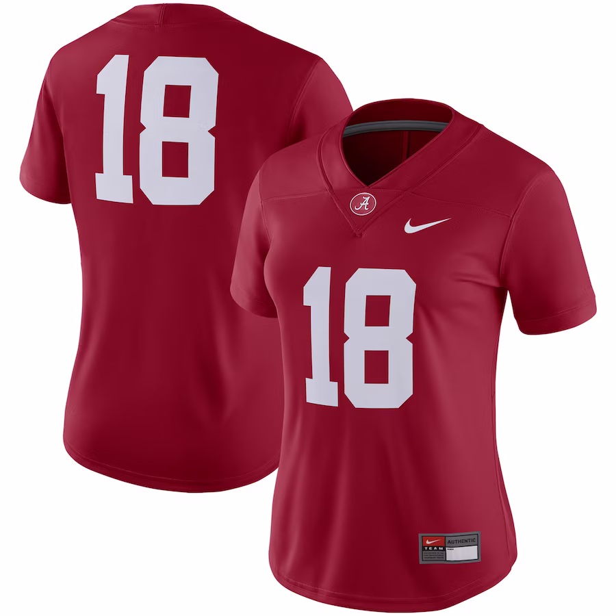 #18 Alabama Crimson Tide Nike Women's Game Jersey - Crimson - ujerseystore