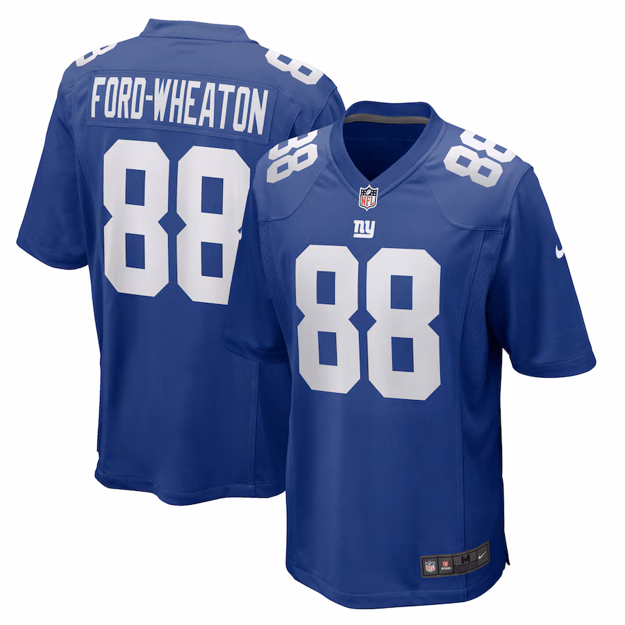 Men's New York Giants Bryce Ford-Wheaton Nike Royal Team Game Jersey - ujerseystore
