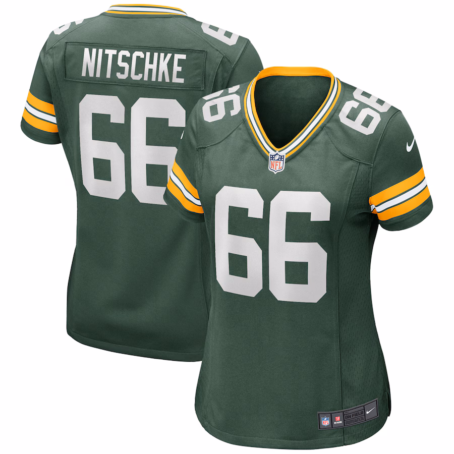 Women's Green Bay Packers Ray Nitschke Nike Green Game Retired Player Jersey - ujerseystore