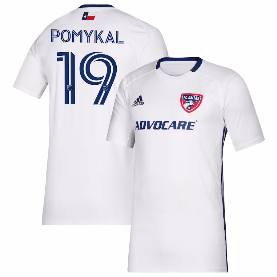Men's FC Dallas Paxton Pomykal adidas White 2020 Secondary Replica Player Jersey - ujerseystore