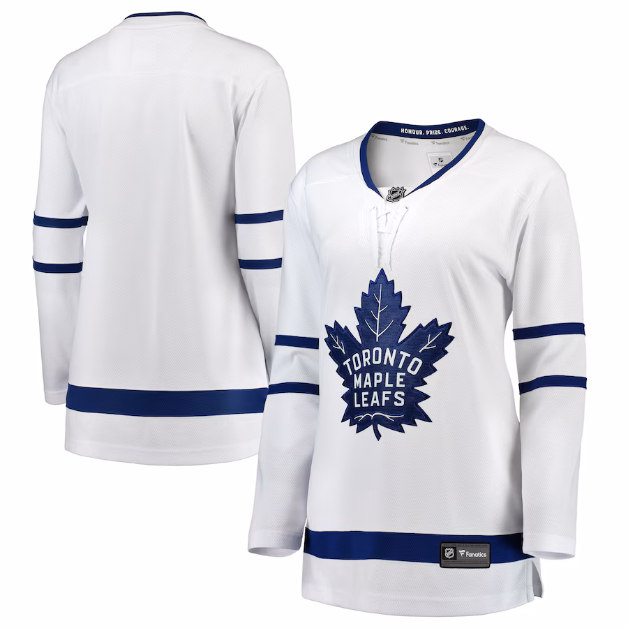Women's Toronto Maple Leafs Fanatics White Away Breakaway Jersey - ujerseystore