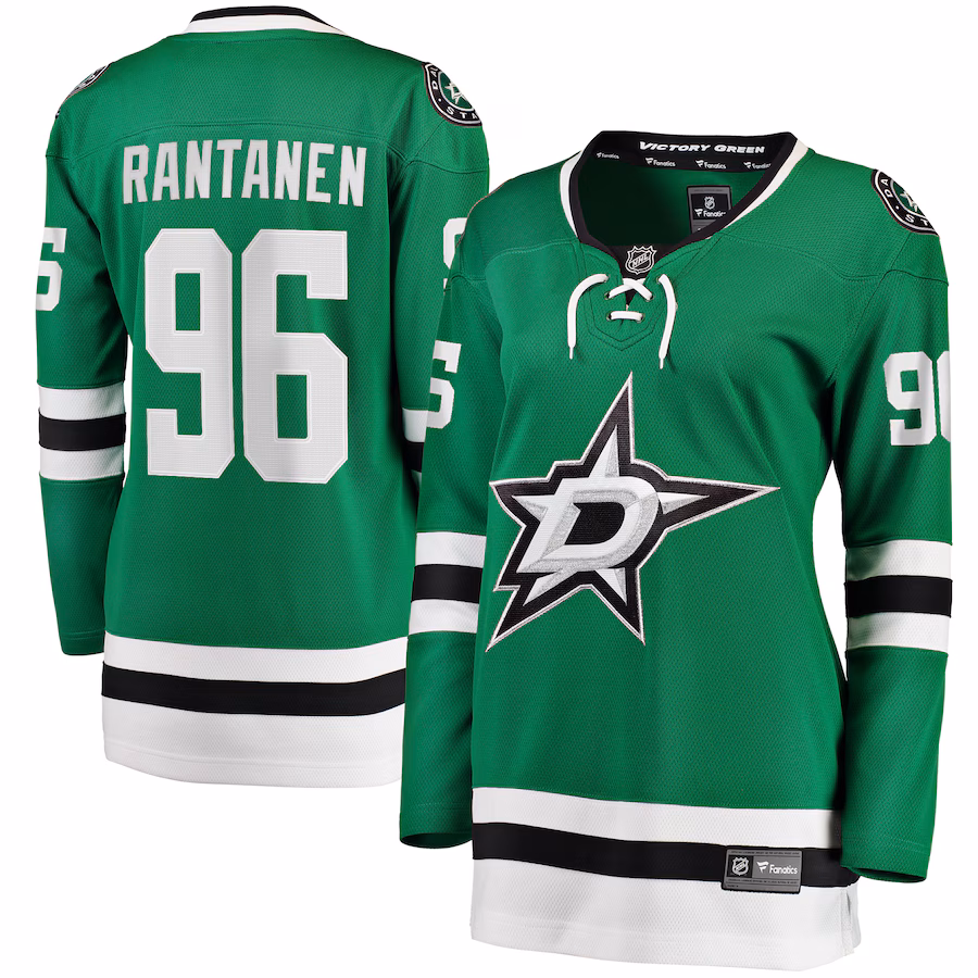 Women's Dallas Stars Mikko Rantanen Fanatics Kelly Green Home Breakaway Player Jersey - ujerseystore
