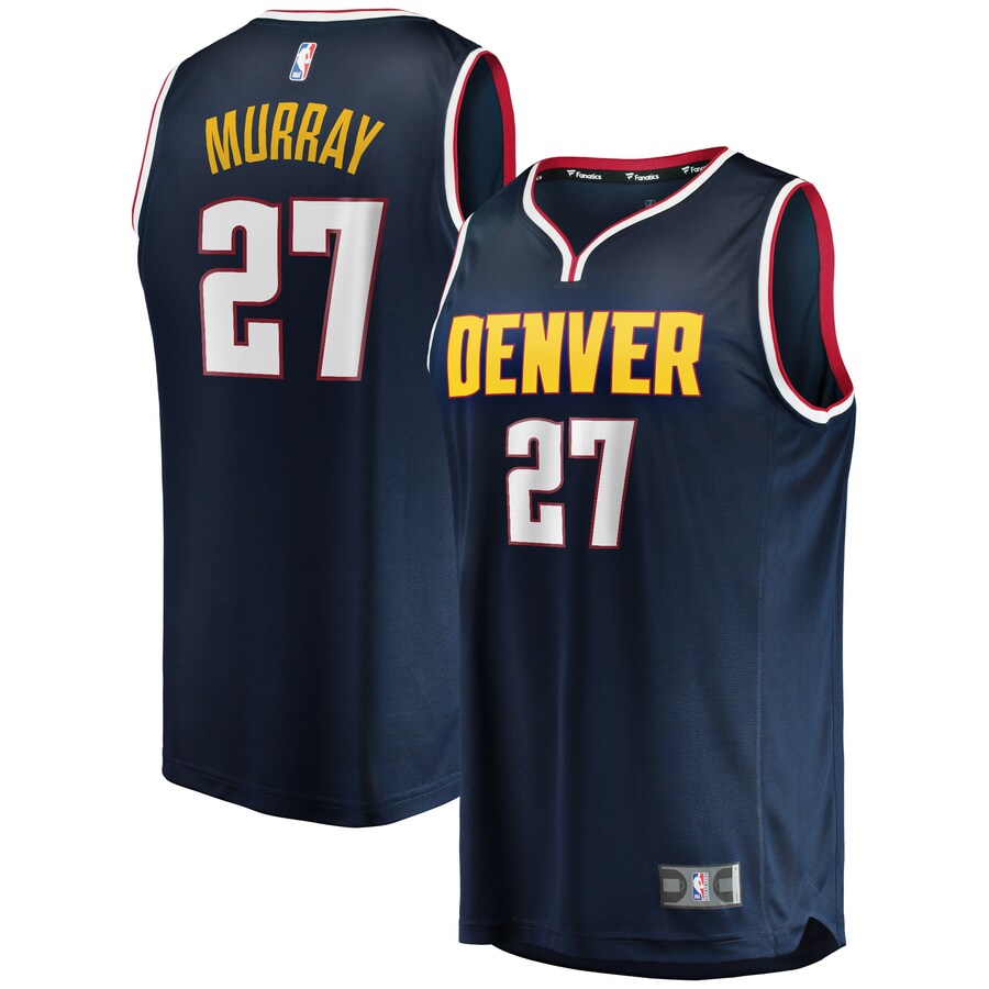 Men's Denver Nuggets Jamal Murray Fanatics Navy 2019/20 Fast Break Replica Player Jersey - Icon Edition - ujerseystore