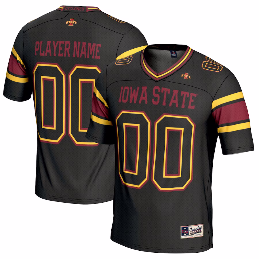 Iowa State Cyclones GameDay Greats NIL Pick-A-Player Football Jersey - Black - ujerseystore