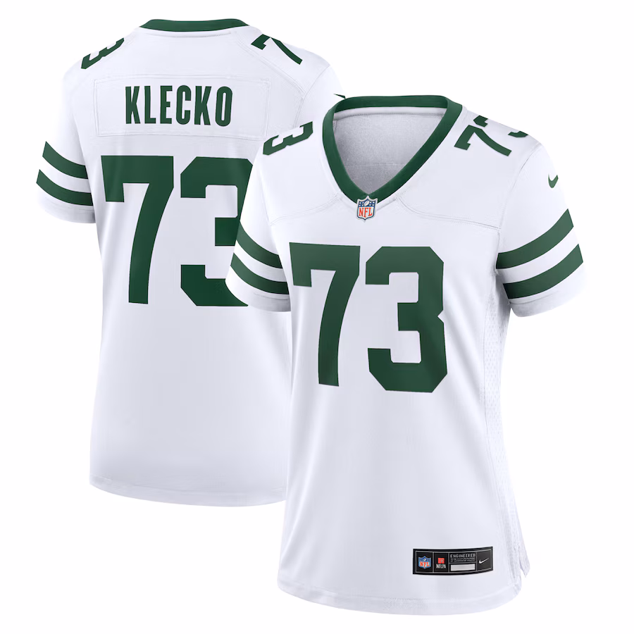 Women's New York Jets Joe Klecko Nike White Legacy Retired Player Game Jersey - ujerseystore