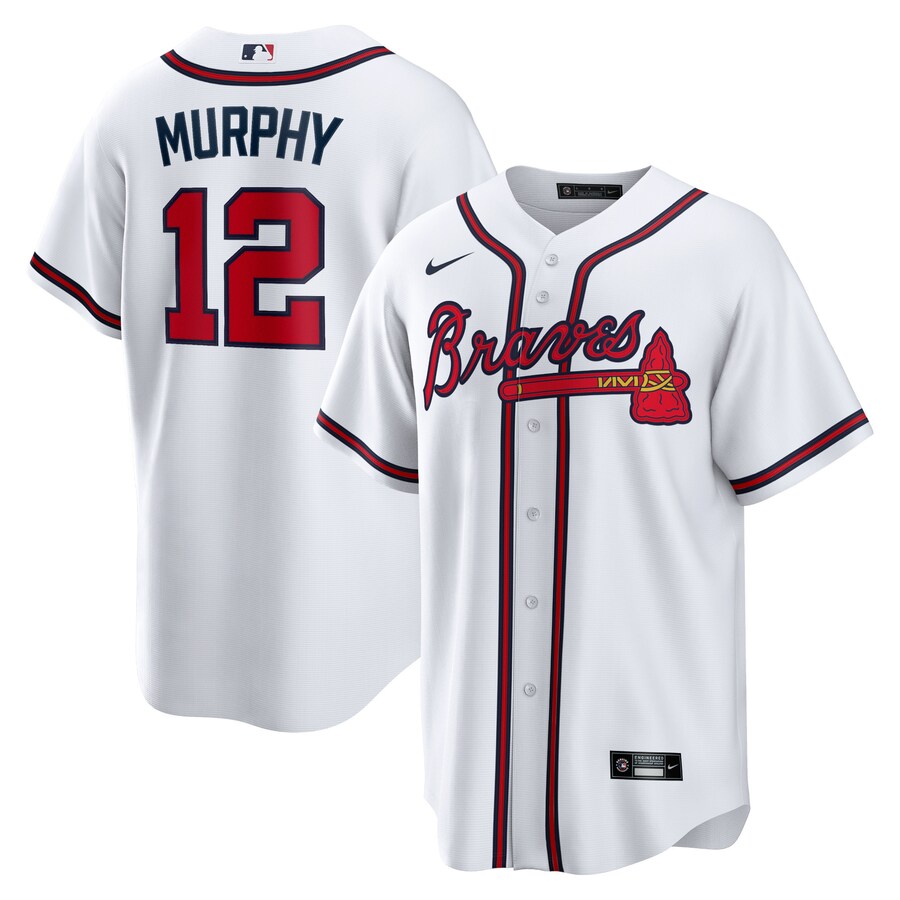 Men's Atlanta Braves Sean Murphy Nike White Replica Player Jersey - ujerseystore