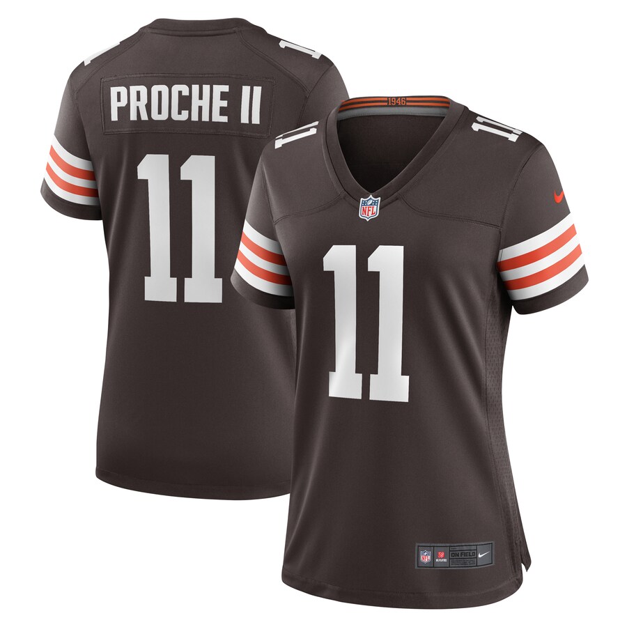 Women's Cleveland Browns James Proche II Nike Brown Game Jersey - ujerseystore