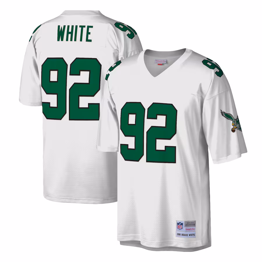 Men's Philadelphia Eagles Reggie White Mitchell & Ness White Legacy Replica Jersey - ujerseystore