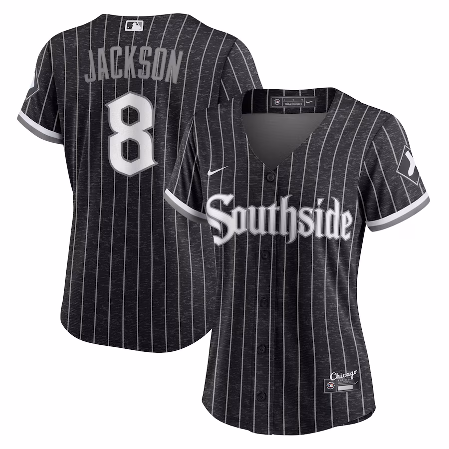 Women's Chicago White Sox Bo Jackson Nike Black City Connect Replica Player Jersey - ujerseystore