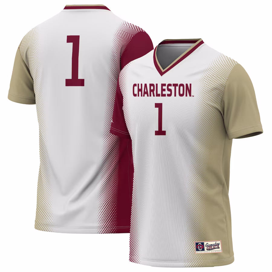 #1 Charleston Cougars GameDay Greats Youth Lightweight Women's Soccer Jersey - White - ujerseystore