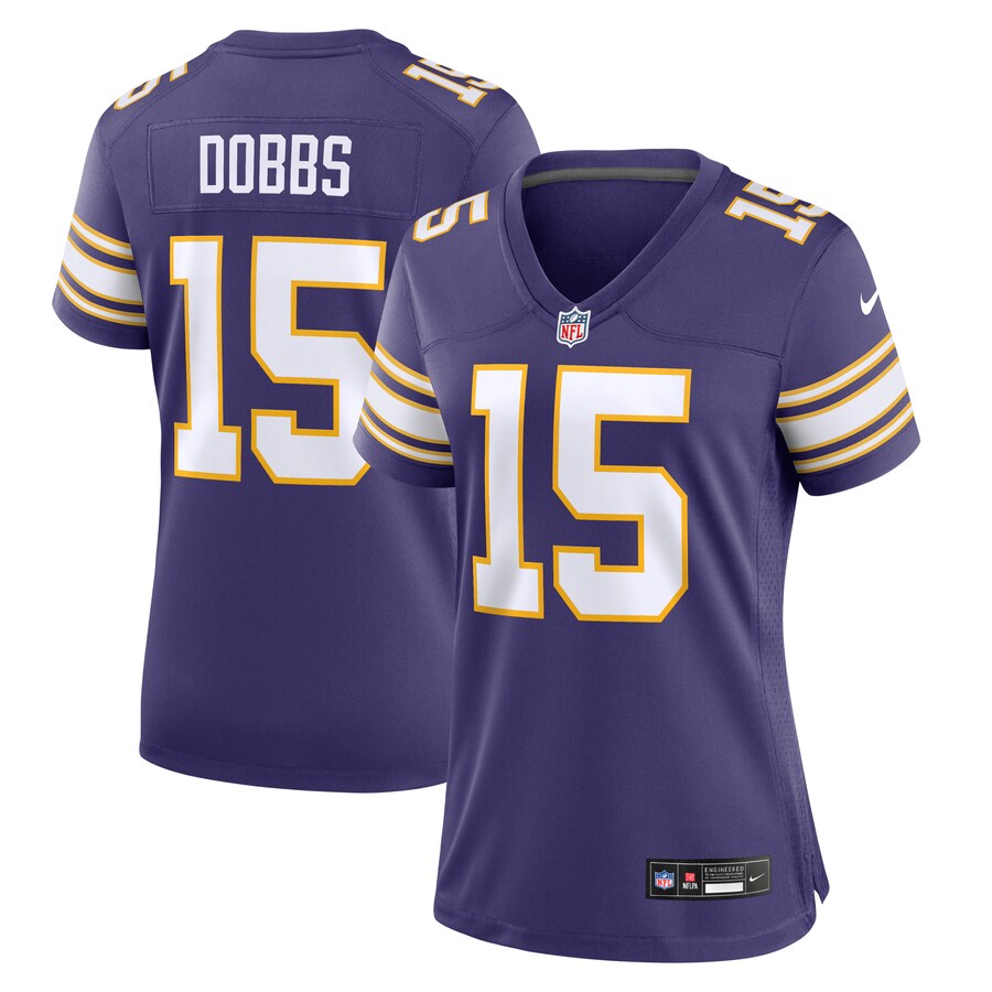 Women's Minnesota Vikings Joshua Dobbs Nike Purple Alternate Game Jersey - ujerseystore