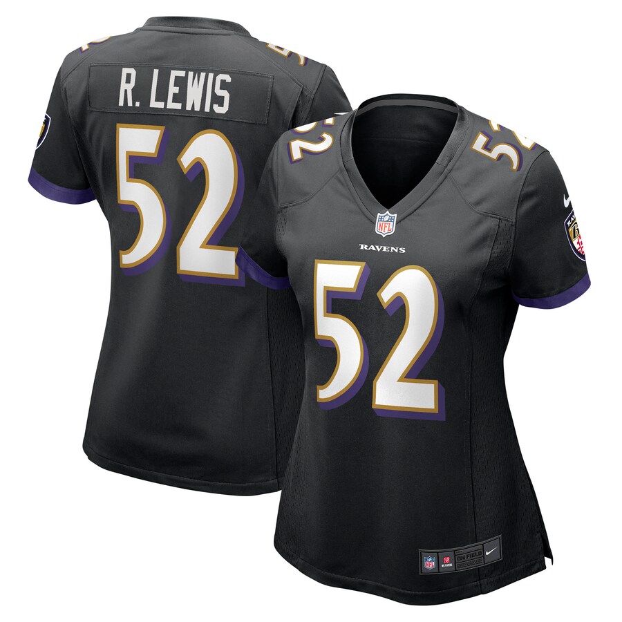 Women's Baltimore Ravens Ray Lewis Nike Black Retired Player Jersey - ujerseystore