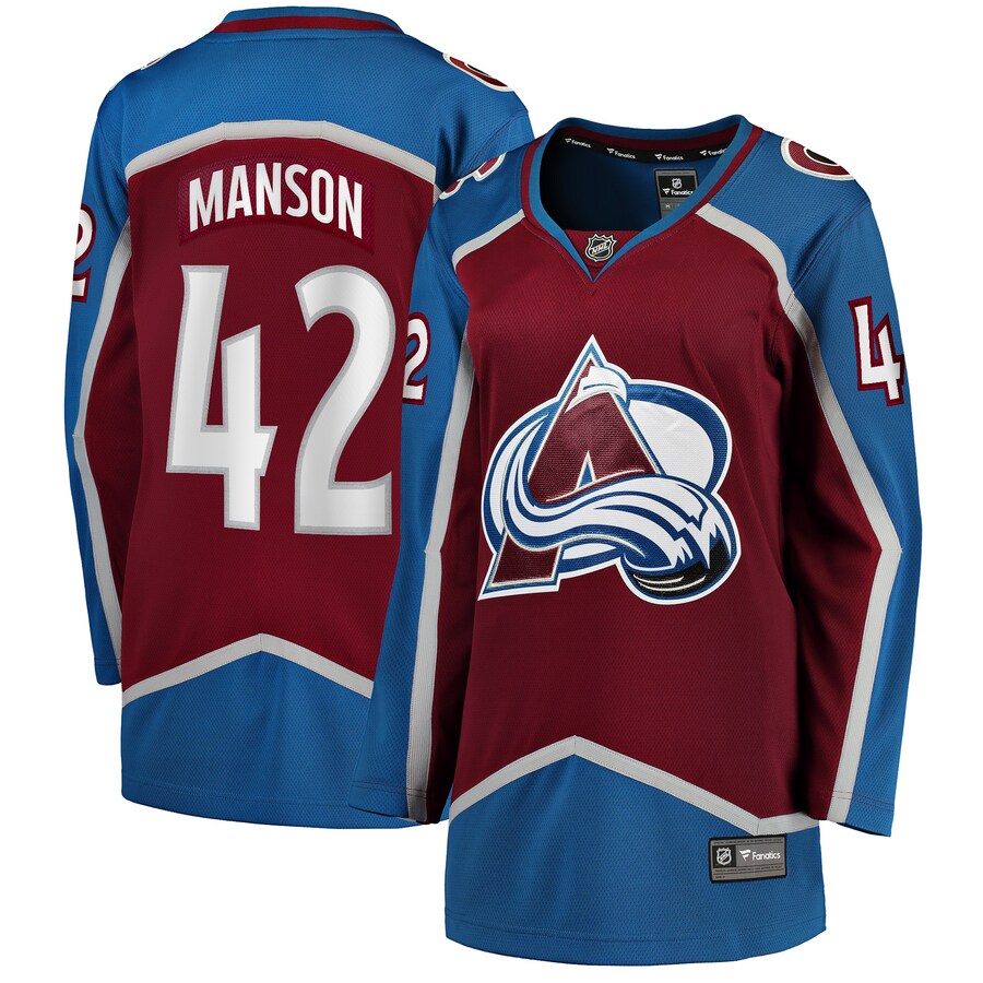 Women's Colorado Avalanche Josh Manson Fanatics Branded Burgundy Home Breakaway Player Jersey - ujerseystore
