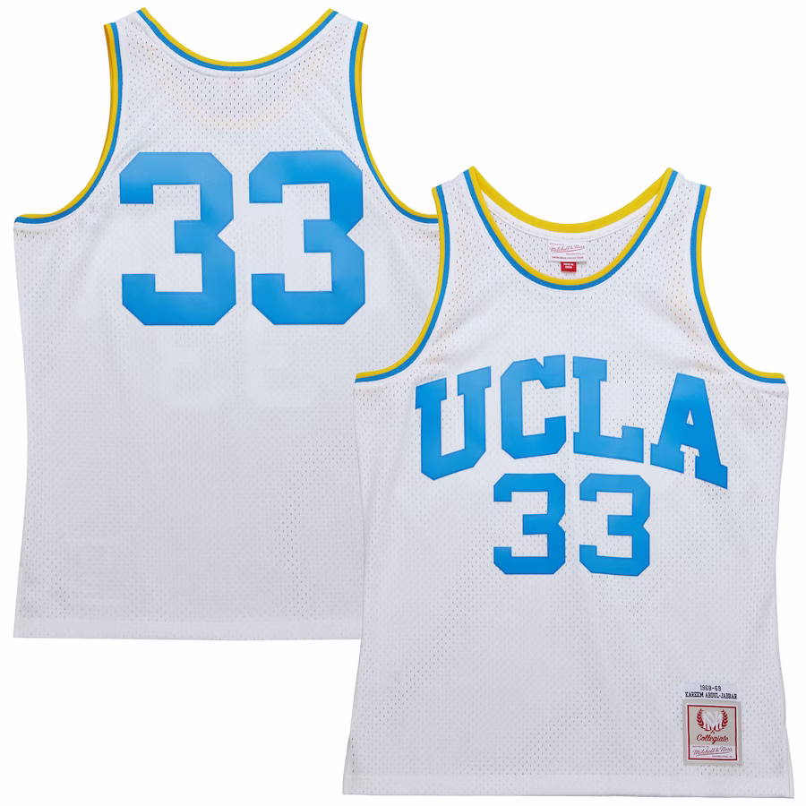 Kareem Abdul-Jabbar UCLA Bruins Mitchell & Ness 1968/69 Throwback Jersey - White - ujerseystore