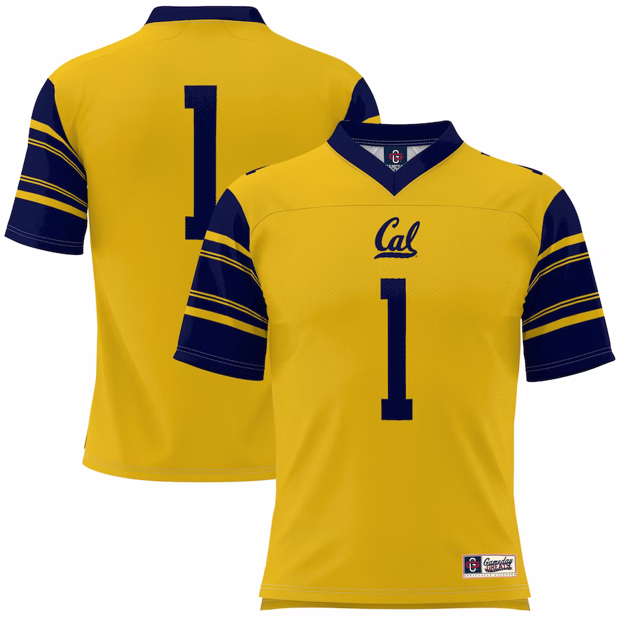 #1 Cal Bears GameDay Greats Football Jersey - Gold - ujerseystore