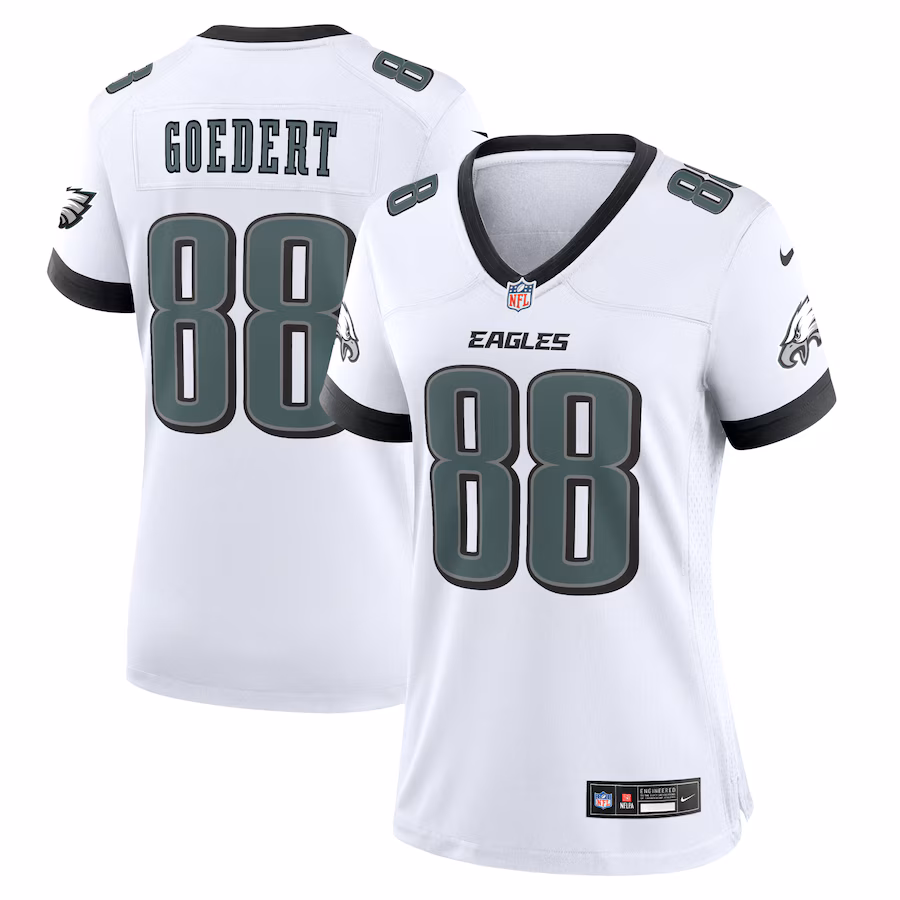 Men's Philadelphia Eagles Dallas Goedert Nike White White Game Jersey - ujerseystore