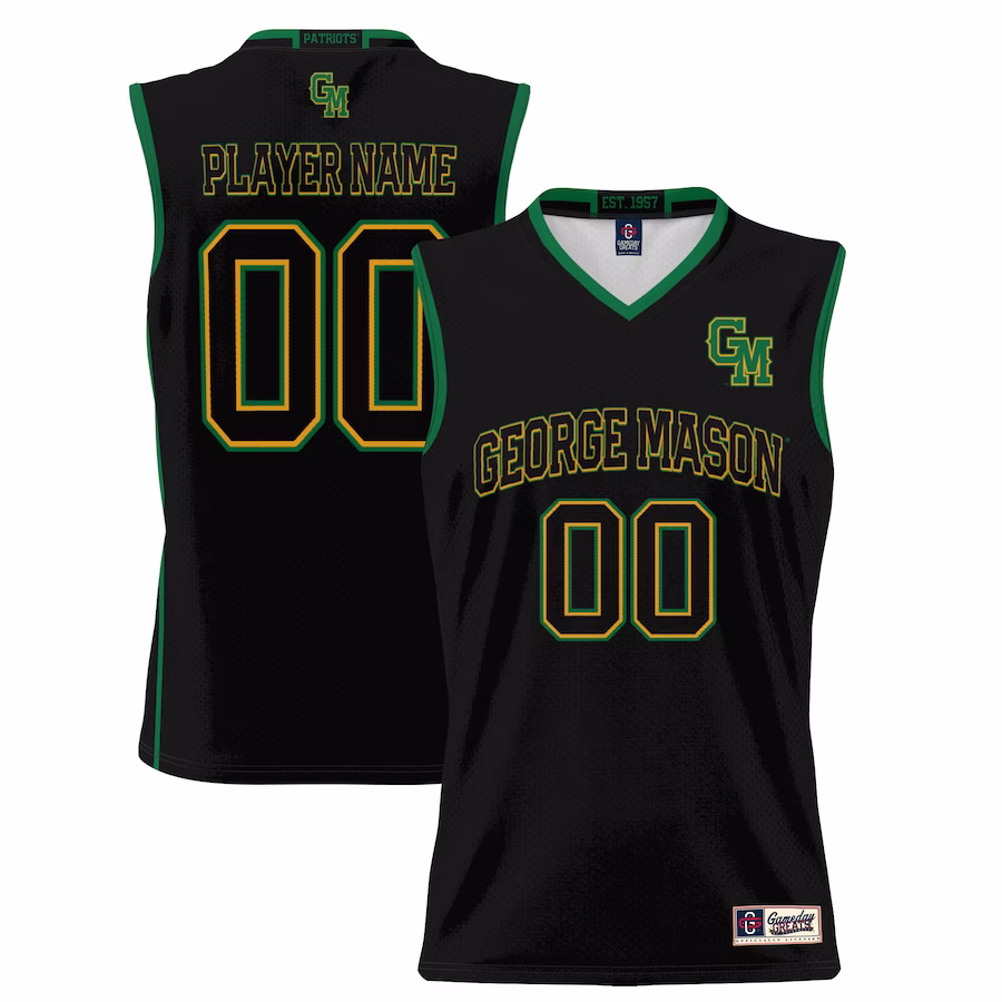 George Mason Patriots GameDay Greats Youth NIL Pick-A-Player Lightweight Basketball Jersey - Black - ujerseystore