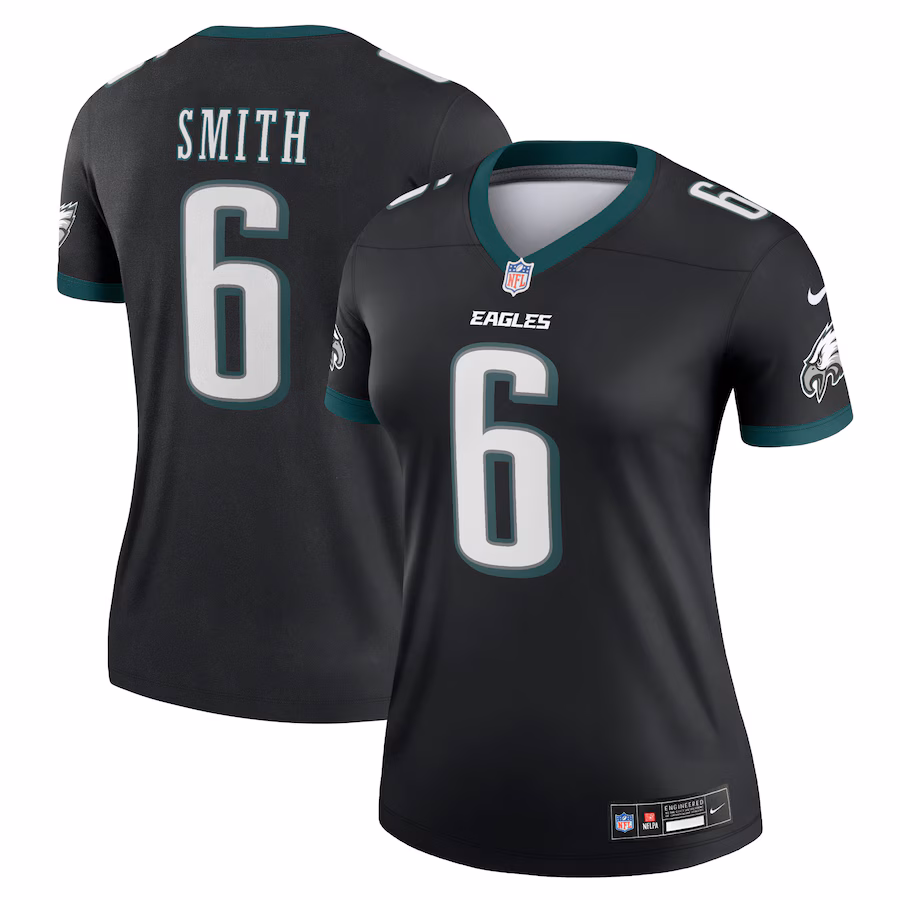Women's Philadelphia Eagles DeVonta Smith Nike Black Alternate Legend Player Performance Top - ujerseystore