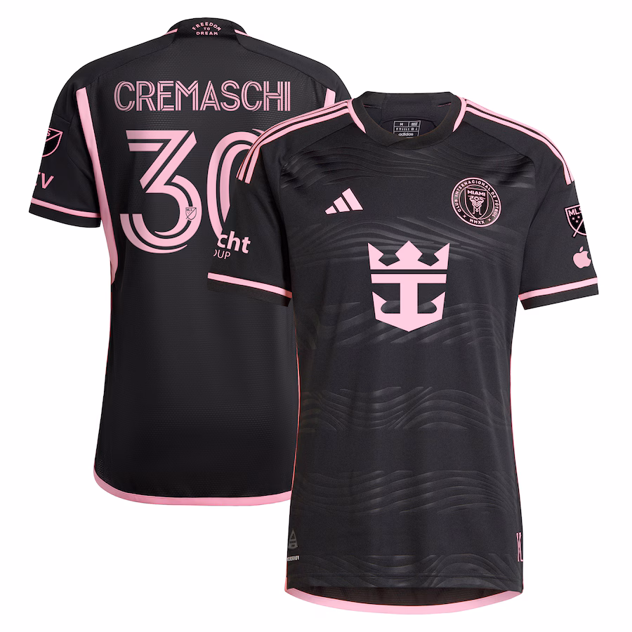 Men's Inter Miami CF Benjamin Cremaschi adidas Black 2024 La Noche Authentic Player Jersey - ujerseystore